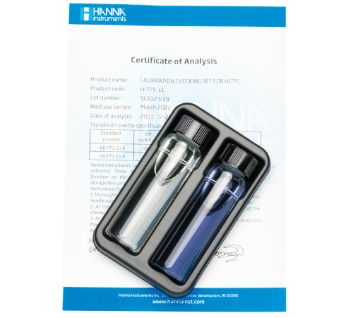 HI 775-11 Набор для проверки калибровки пресноводного прибора Alkalinity Checker® HC